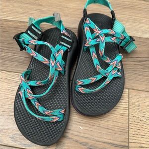 Chaco Kids Sandals - Black and Teal